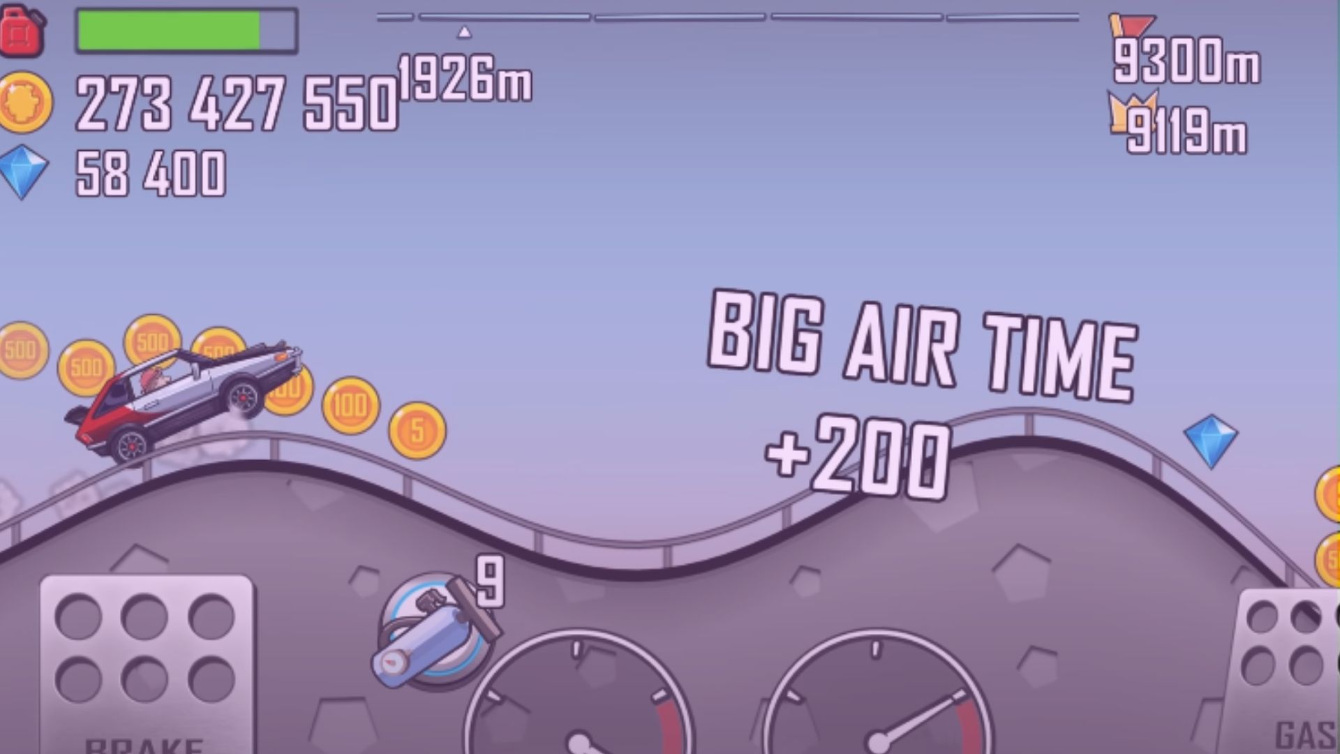 hill climb racing best vehicle for money and different stages