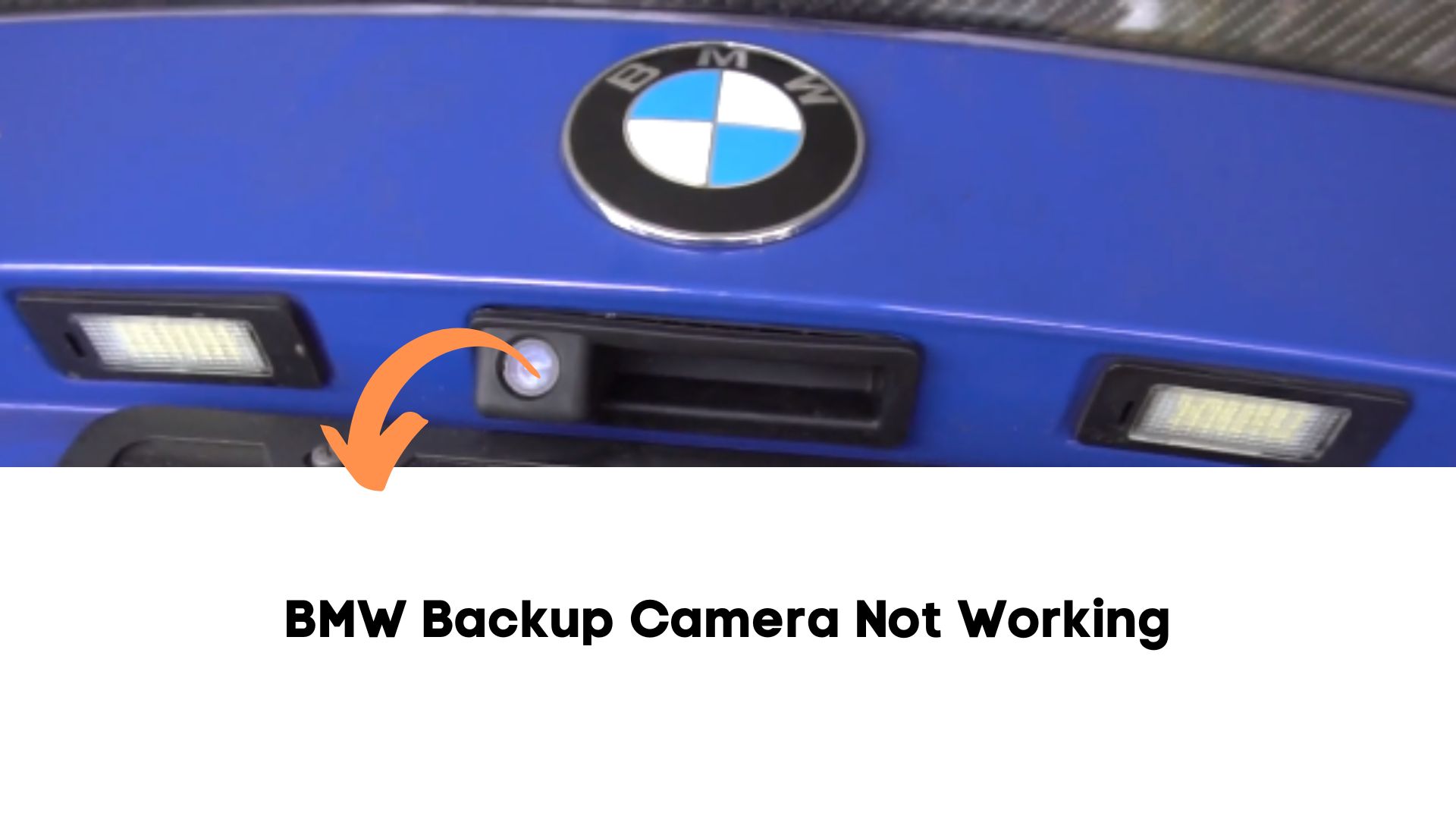 bmw x3, x1, i3, 530i, 320i, f10 backup camera not working