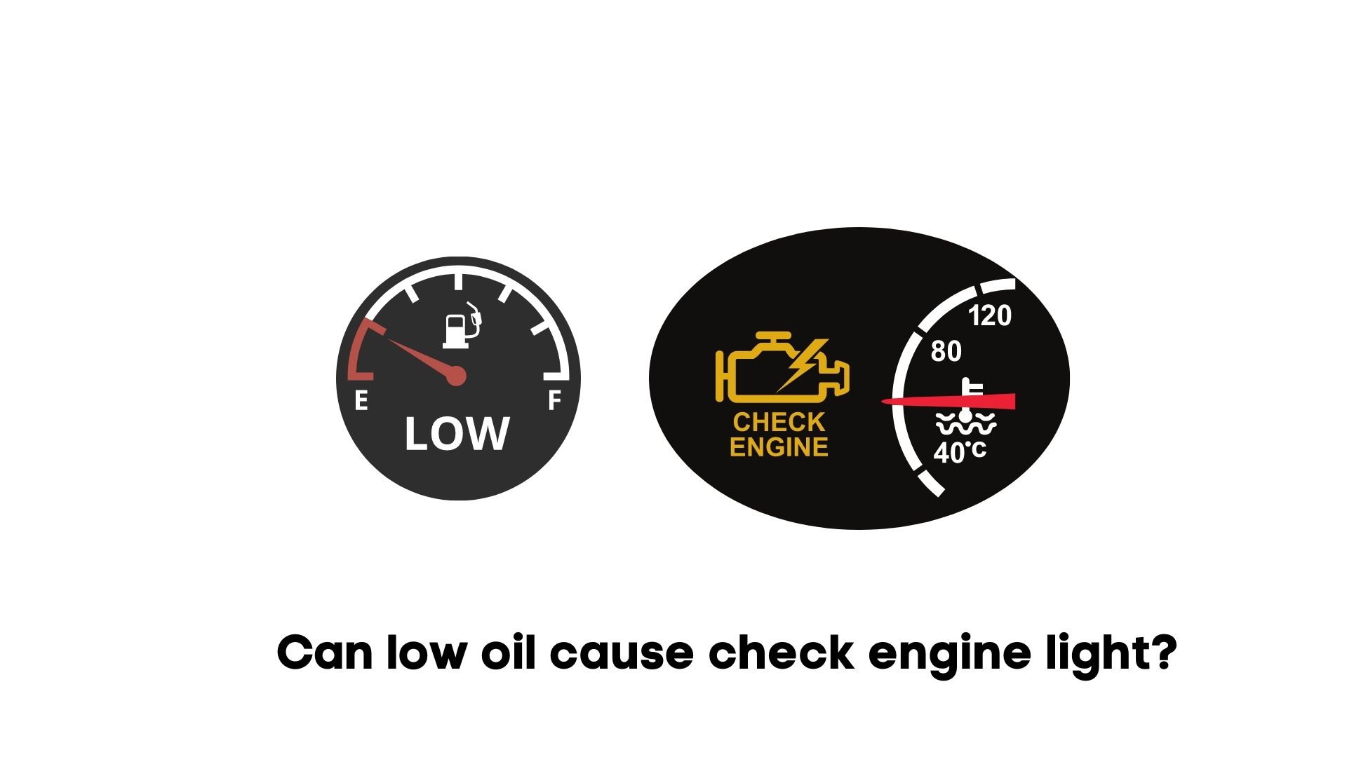 can low oil cause check engine light