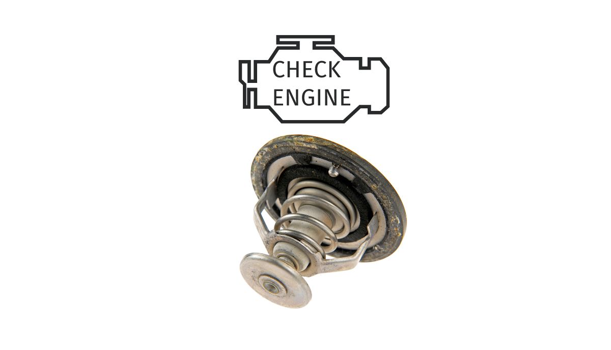 can a stuck thermostat cause check engine light